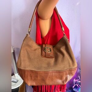 Talbots Brown Leather and Suede Women's Bag